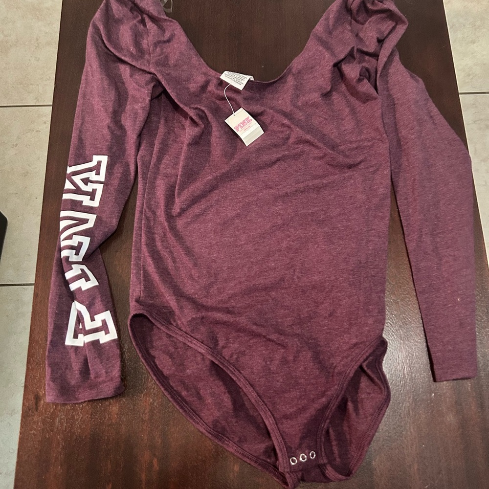 PINK Victoria's Secret Maroon Top